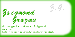 zsigmond grozav business card